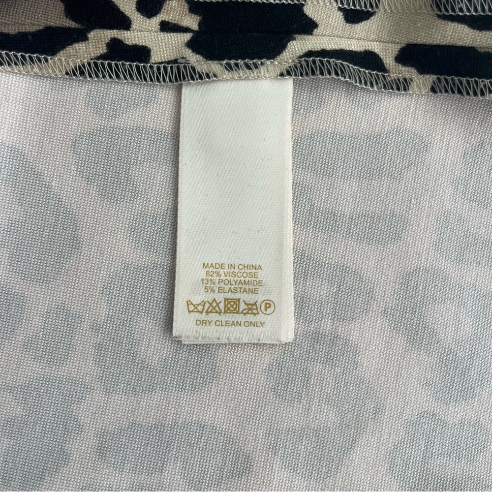 Kate Spade Black and Tan Animal Print Turtleneck - Picture 8 of 10